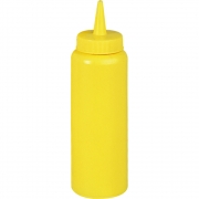 Dyspenser do sosów z polietylenu żółty 065352